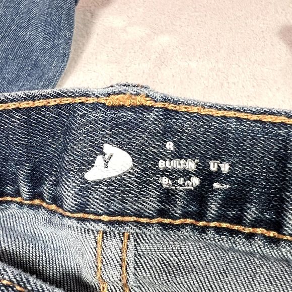 Old Navy Girls Jeans Size 16 Blue Denim High Waisted Straight Leg Adjustable - Picture 5 of 12